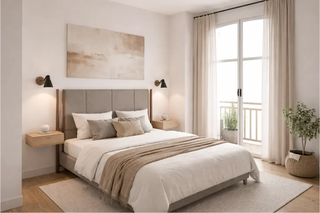 Chambre rénovée du programme 92 Célestins à Vichy
