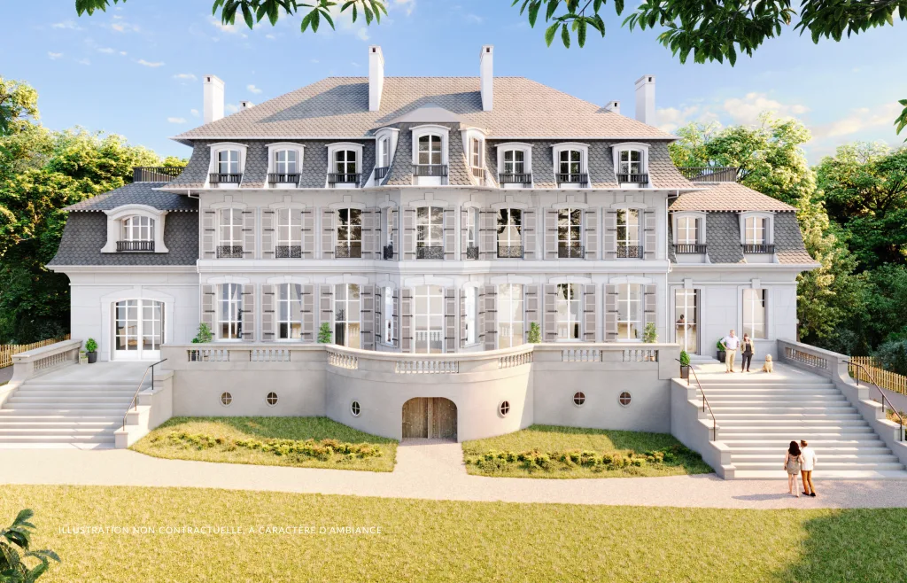 facade projetee est lermitage a pontoise