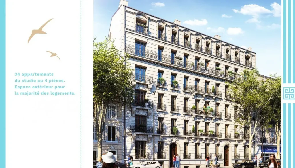 Vue 3 du programme Les Balcons de Massalia à Marseille