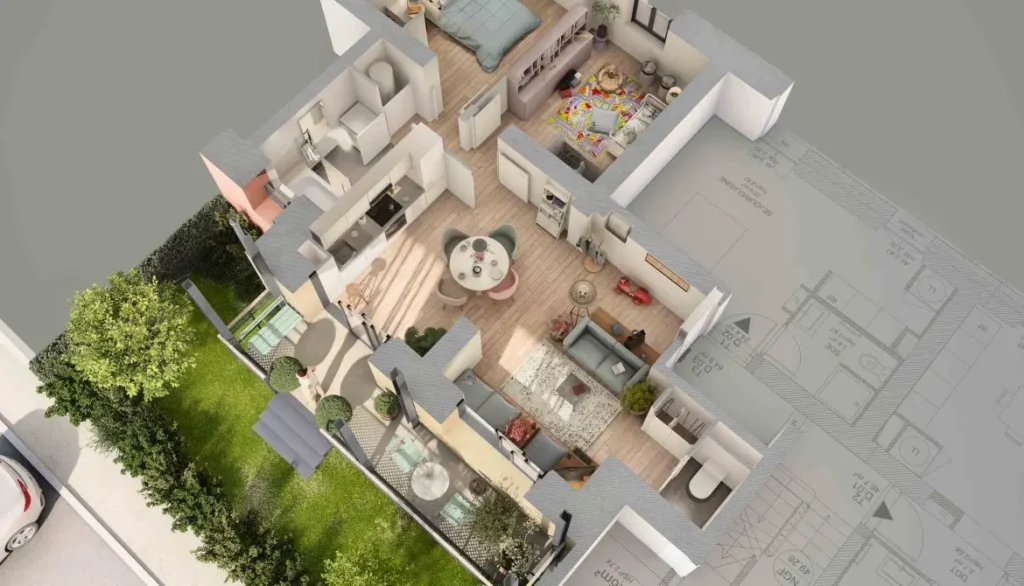 Vue 3 du programme Caserne Largeau à Niort