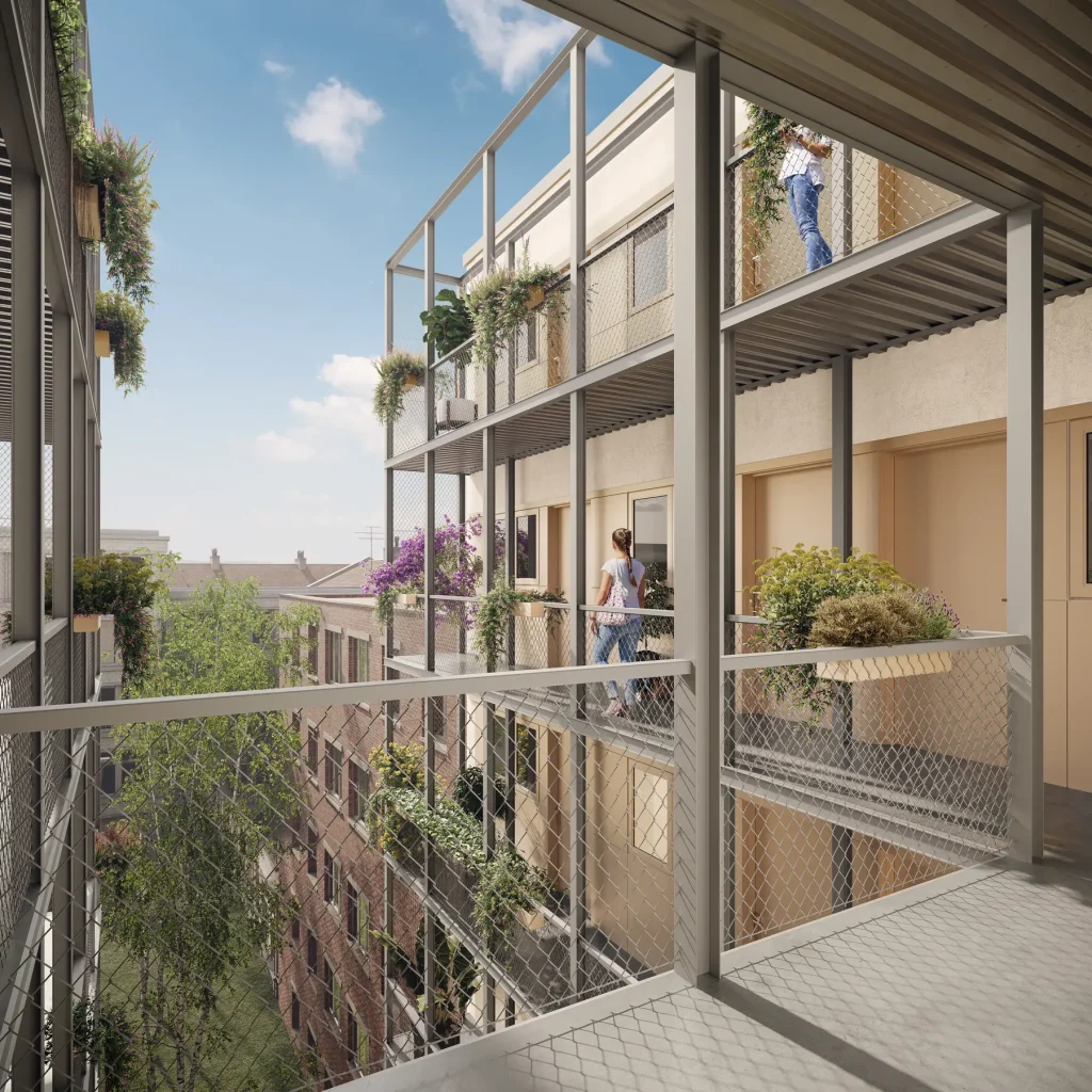 Vue 2 du programme Patio Villiers à Paris